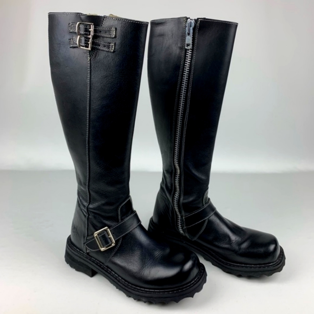 John Fluevog Bond Girl Black Boots- PLZ READ DESCRIPTION